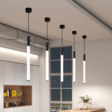Ceramic Glass LED Cylinder Pendant Light for Kitchen & Bar