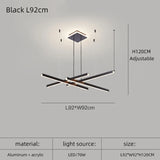 Nordic Modern Dimmable LED Ring Chandelier for Living Room