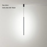 Nordic Minimalist LED Linear Pendant Light for Living Room and Bedroom