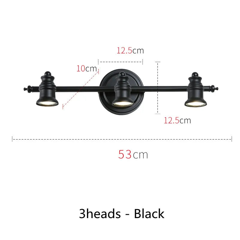 Industrial Brass Copper Mirror LED Spot Light