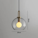 Postmodern Glass Ball Pendant Light – Single Hanging Lamp for Bar & Bedside