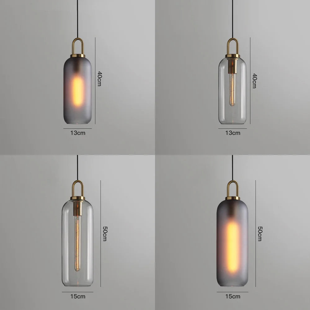 Postmodern Glass Ball Pendant Light – Single Hanging Lamp for Bar & Bedside