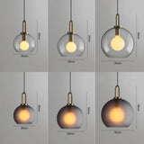 Postmodern Glass Ball Pendant Light – Single Hanging Lamp for Bar & Bedside