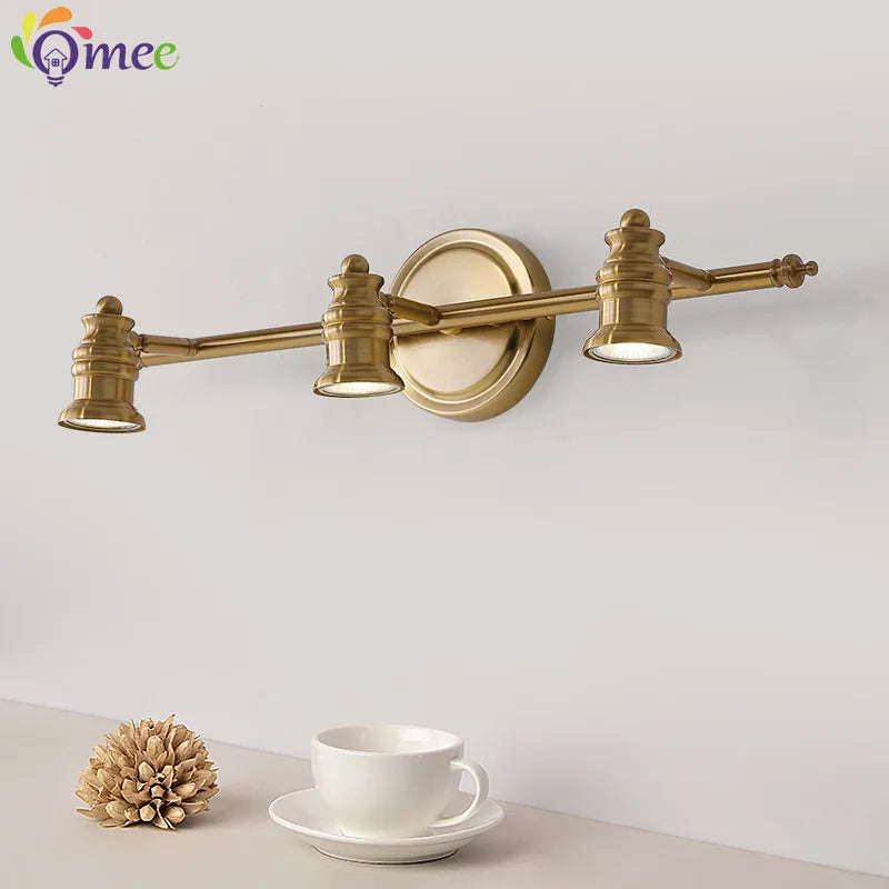 Industrial Brass Copper Mirror LED Spot Light
