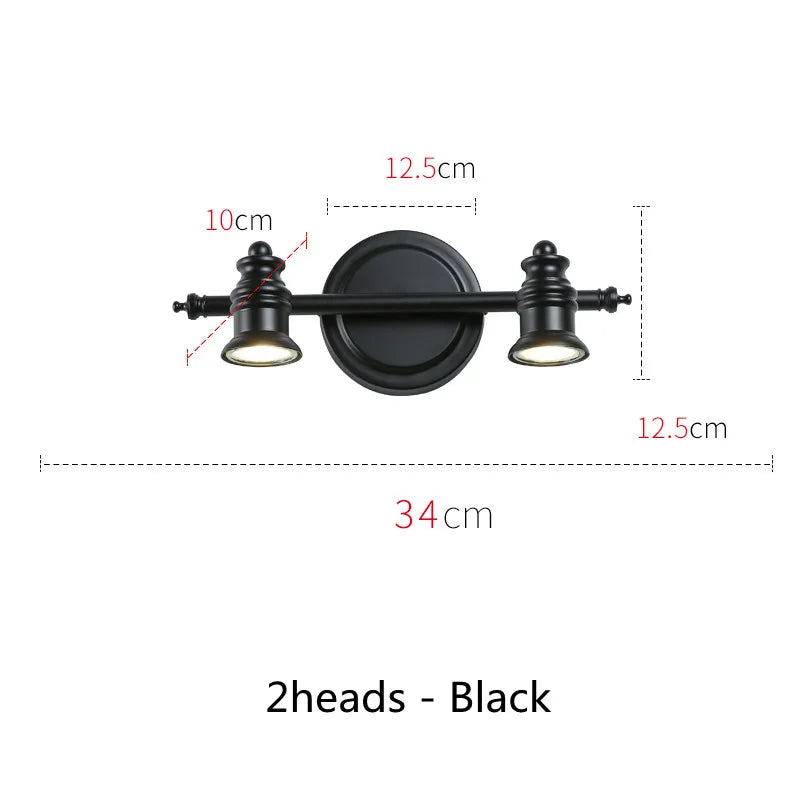 Industrial Brass Copper Mirror LED Spot Light