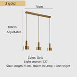 Nordic Modern Gold Chandelier Pendant Light