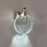 Modern LED Crystal Wall Sconce, Luxury Bedside Light