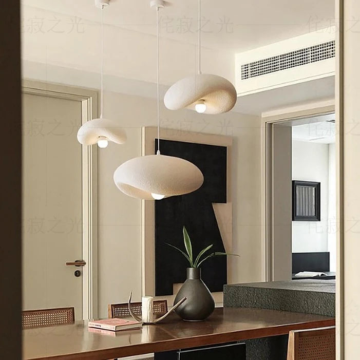 Japanese Wabi-Sabi Pendant Light — Minimalist Dining Room Fixture