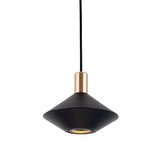 Modern Dome Pendant Light — Black & White, Dimmable LED