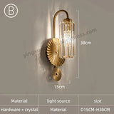 Modern Crystal Wall Sconce for Living Room and Bedroom