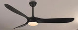 Large Wood Blades Ceiling Fan With Remote Control