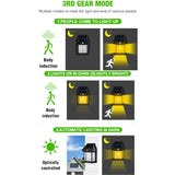 Solar Motion Sensor Security Wall Light - Waterproof Dusk to Dawn Lighting
