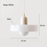 Nordic Retro Glass Pendant Light with E27 LED
