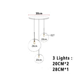 Nordic Lava Glass Multi-Color LED Cluster Pendant – Statement Chandelier