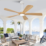 42/52/60 Inch Vintage Large Strong Wind  LED Ceiling Fan Light