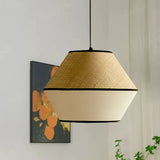 Wabi-Sabi Japanese Fabric Pendant Light - Bedroom & Restaurant