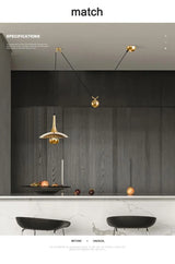 Modern Flying-Saucer Pulley Pendant Light