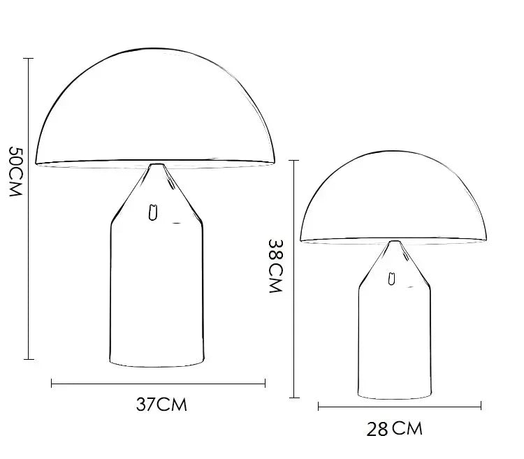 Nordic Mushroom Table Lamp – Bedroom & Living Room Decor