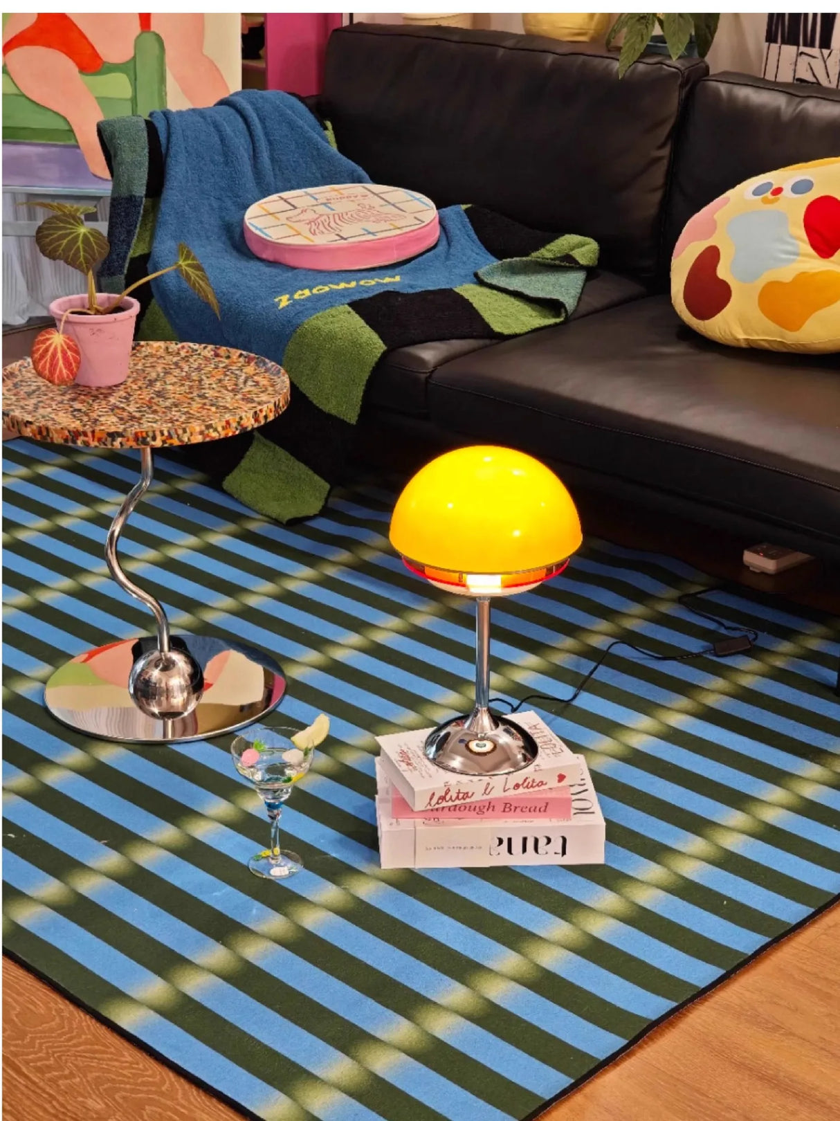 Vintage Sunset Bauhaus Table Lamp – Maillard Orange