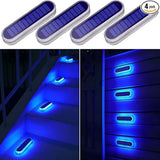 LED Solar Deck Lights - Waterproof IP68 Stair and Path Lighting (4-Pack)