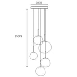 Modern Ring LED Pendant Chandelier – Adjustable Multi-Head Hanging Light for Dining & Living Room