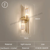 Modern Crystal Wall Sconce for Living Room and Bedroom