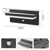 Solar Motion Sensor Wall Light IP65 Waterproof Fence and Landscape Lamp