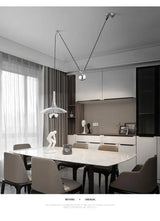 Modern Flying-Saucer Pulley Pendant Light
