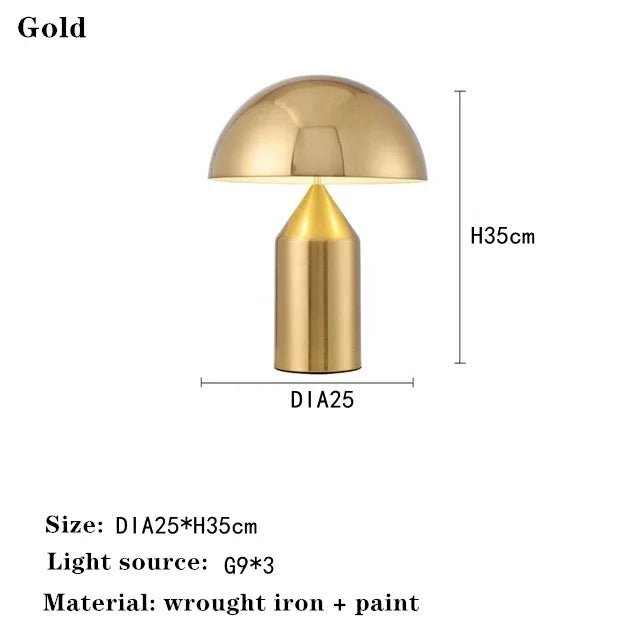 Nordic Mushroom Table Lamp – Bedroom & Living Room Decor