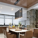 Cylindrical LED Tube Pendant Light for Kitchen, Dining and Bedroom