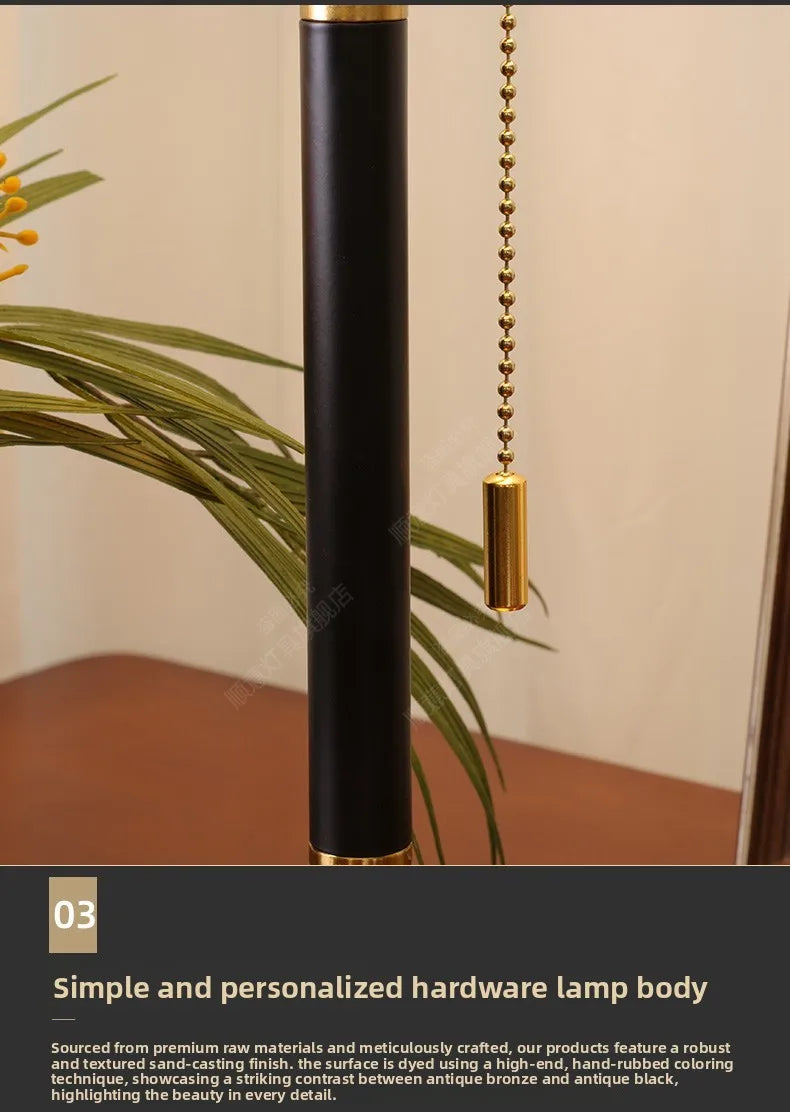 American Style Minimalist Dimmable Bedside Table Lamp