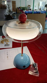 Retro Mushroom LED Table Lamp - Rechargeable Bedside Light