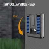 Foldable Solar Motion Sensor Security Wall Light, Waterproof LED Spotlight
