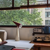 Modern Red Tube LED Table Lamp &mdash; Dimmable 3-Color Reading Light