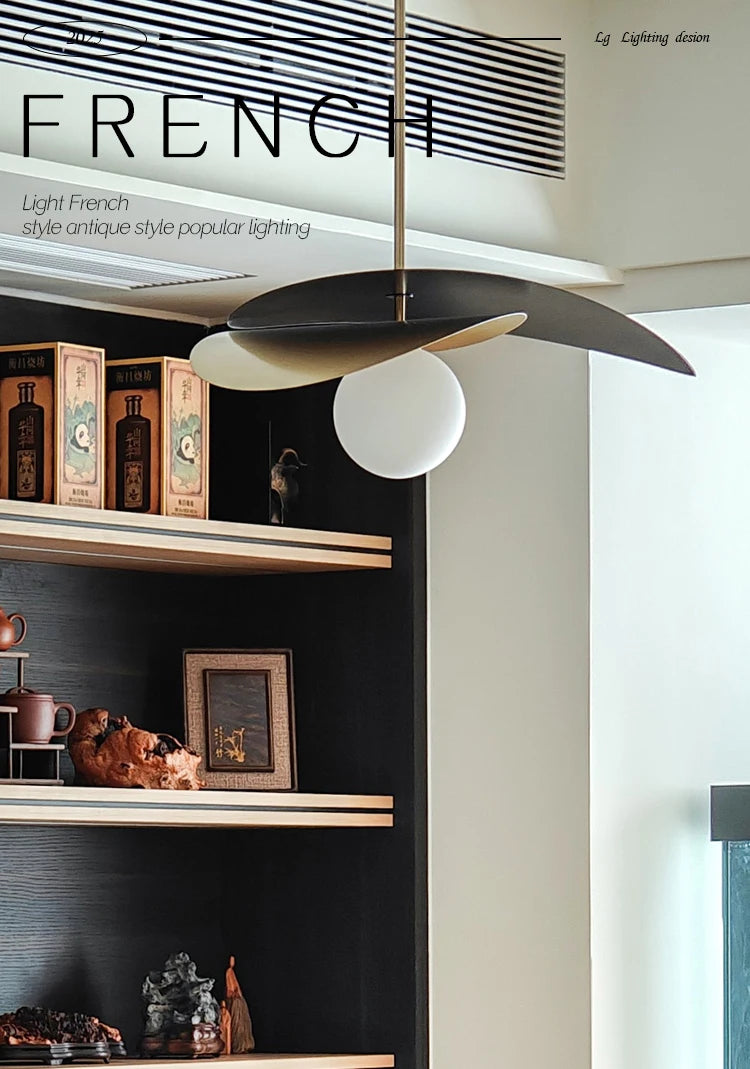 Creamy French Hat Chandelier — Nordic Loft Style