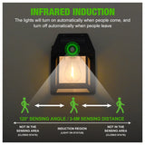 Solar Motion Sensor Security Wall Light - Waterproof Dusk to Dawn Lighting