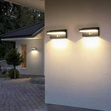 Solar Motion Sensor Wall Light IP65 Waterproof Fence and Landscape Lamp