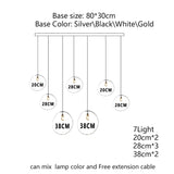Nordic Lava Glass Multi-Color LED Cluster Pendant – Statement Chandelier