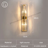 Modern Crystal Wall Sconce for Living Room and Bedroom