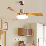 Modern DC Ceiling Fan with LED Light and Remote Control