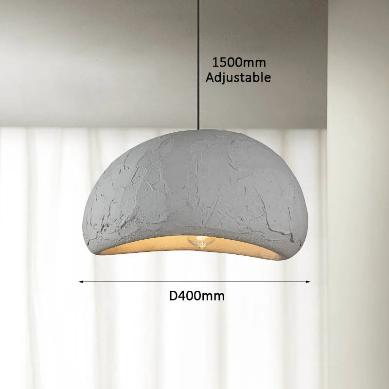 Suspension japonaise gris wabi-sabi