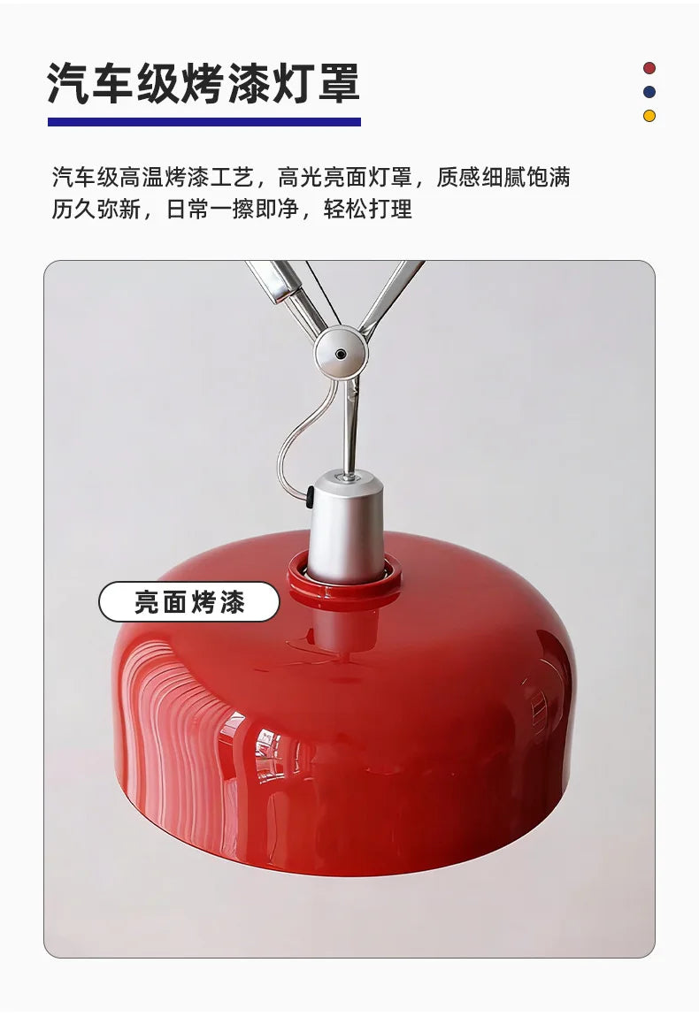 Memphis Swing-Arm Pendant Light — Colorful Modern Fixture