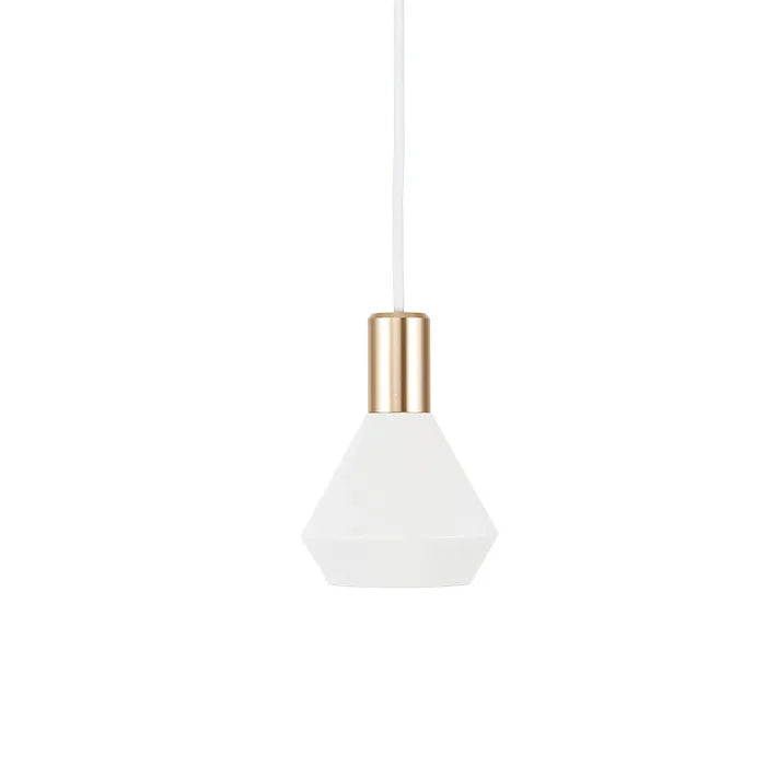 Modern Dome Pendant Light — Black & White, Dimmable LED