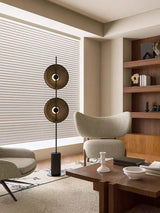 Mito Japanese Wabi-Sabi Solid Wood Adjustable Floor Lamp