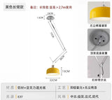Memphis Swing-Arm Pendant Light — Colorful Modern Fixture