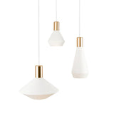 Modern Dome Pendant Light — Black & White, Dimmable LED