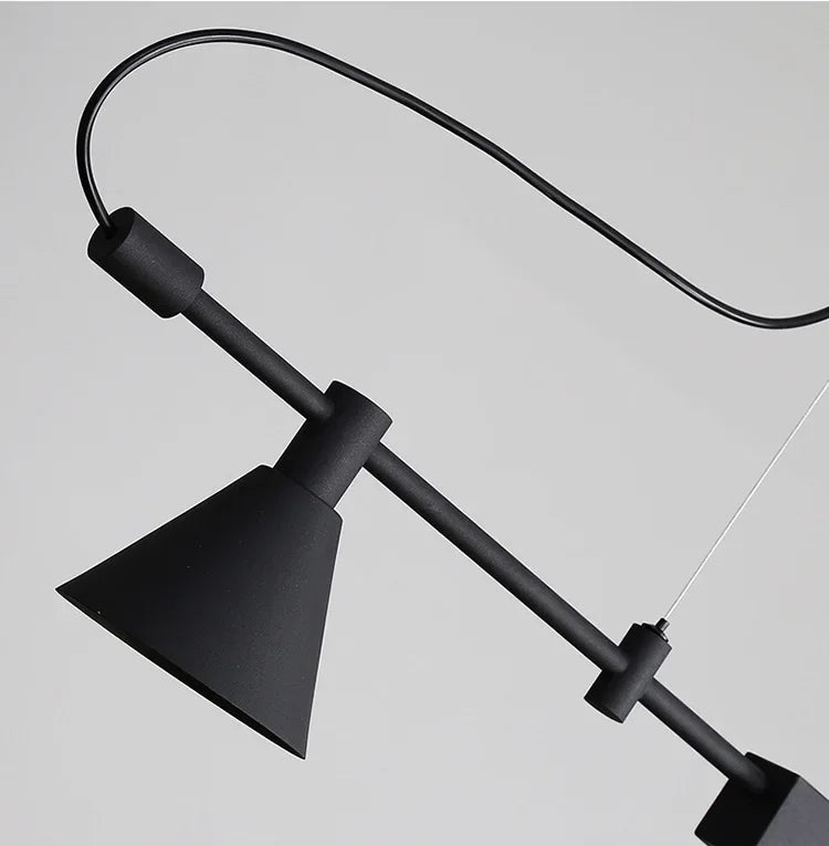 Nordic Black LED Chandelier | Suspension Ceiling Light