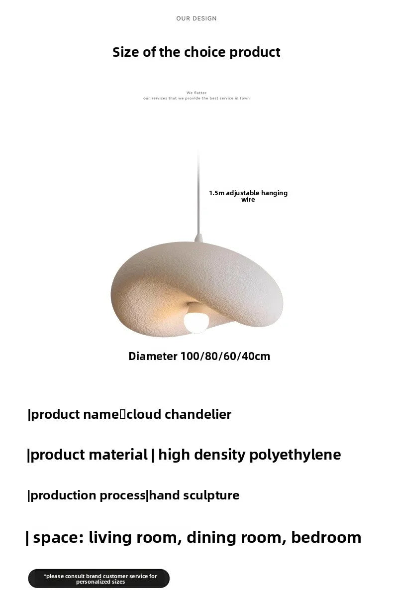 Japanese Wabi-Sabi Pendant Light — Minimalist Dining Room Fixture