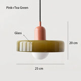 Nordic Glass Bauhaus Chandelier – Retro Pendant Light for Dining & Living Room