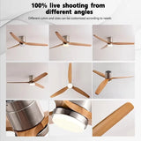 42/52/60inch Low Floor LED Ceiling Fan With 3 Colors Dimmable Light